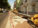 Baukran umgestuerzt Koeln Suelz Suelzguertel P020